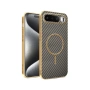 Карбонов TPU Калъф за Realme 16 5G - Електропокритие, Антиотпечатък, Вграден магнит, 3 цвята, снимка 2