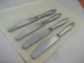 Лот от 4 бр. сервизни ножа български от соца, снимка 6