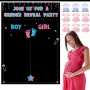 пано постер гласуване разкриване пола на бебето момиче момче Boy or Girl gender reveal party, снимка 1