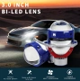 Bi-LED лупи за вграждане във фарове 3"инча 130W 8000lm 12V +500% Яркост,2 броя, снимка 7