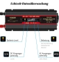Seamuing 1000W инвертор за кола DC 12V към AC 220V конвертор за EU контакт и USB порт, снимка 5