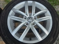 Лети джанти 16ки 5х112 VW + летни гуми 205/55/16 Dunlop, снимка 7