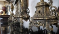 Френски каминен часовник с 2 свещника , снимка 10