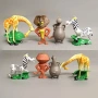 4 бр Madagascar Животни от Мадагаскар фигурки пластмасови PVC за игра и украса торта топер играчки, снимка 3