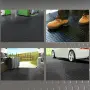 Uyoyous Гумена подова настилка 100 x 500 см с релеф тип Паричка, за гаражи, фитнес зала, снимка 2