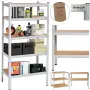 Професионален метален стелаж HÖGLER 180x100x60 см – 5 рафта, товароносимост 1000 кг, снимка 6