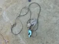 Серебърно ланче и висулка котка , снимка 1