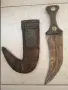 Стара арабска кама с кания.. нож щик каракулак меч сабя , снимка 1
