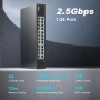 24-портов 2.5G Мрежов Суич GiGaPlus (GP-S25-2400) – Fanless, Метален, снимка 5