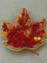 Handmade Разкошна брошка - Есенно листо , снимка 3
