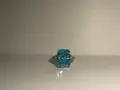 Елегантен дамски пръстен със син камък 5.70гр, снимка 1