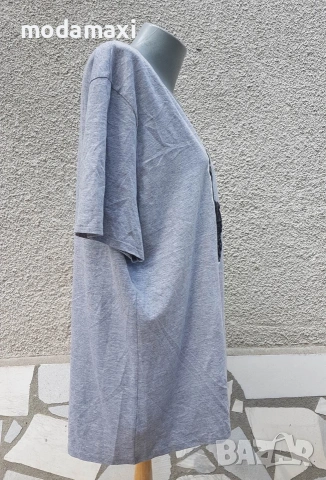 4XL  Сива  блуза Jms  , снимка 5 - Туники - 55269837