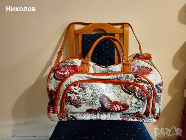 Сак самолетен "олекотен 1,2кг" "50/35/25см" "10€" нов!+Доставка!, снимка 1 - Сакове - 54803284