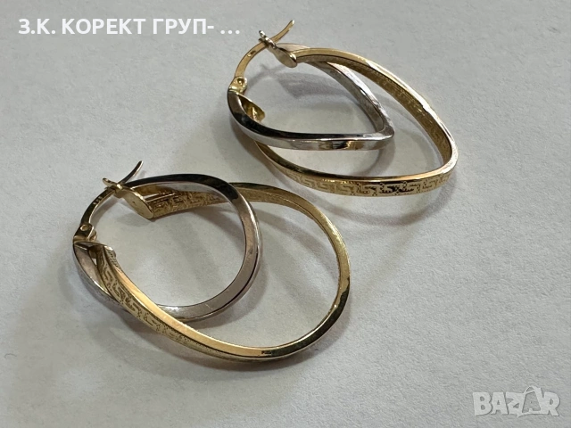 Златни дамски обеци 14K – 3,15 г