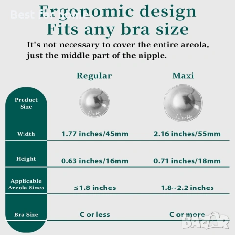 Сребърни протектори за зърна, Сребърни чашки 999 за кърмене, снимка 3 - Други - 53950922