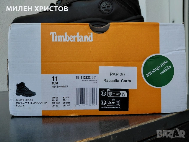 TIMBERLAND WHITE LEDGE MID LC WATERPROOF-Чисто Нови-№45, снимка 9 - Мъжки боти - 54725818
