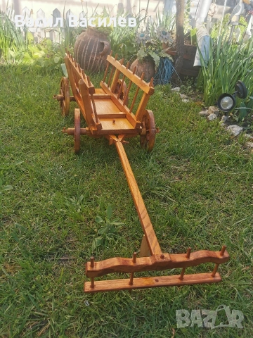 автентична волска каручка , снимка 2 - Декорация за дома - 54333262