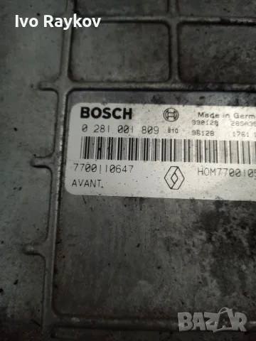 Компютър , ECU , RENAULT 0281001809 Bosch 7700105953 , 7700110647, снимка 3 - Части - 55334095