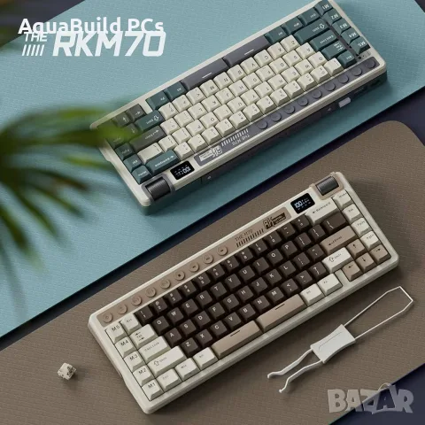 RK Royal Kludge M70 Безжична Механична Клавиатура с Макро Клавиши, снимка 9 - Клавиатури и мишки - 55543937