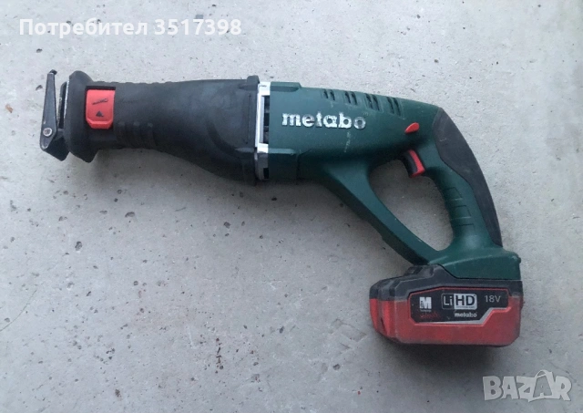 Akумулаторен саблен трион Metabo