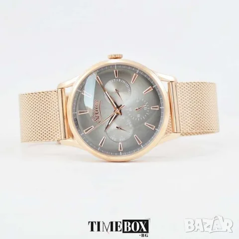 Sixties Multifunction Rose Gold Jacket Mesh Strap SIX600RGME-02, снимка 3 - Дамски - 55350640