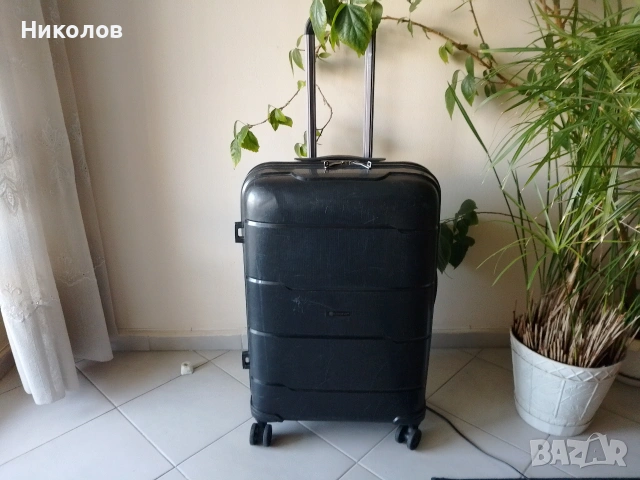 Куфар 4бр усилени колелца "олекотен 3кг" 60/40/22см  "CHECK.IN" "10€"+Доставка!