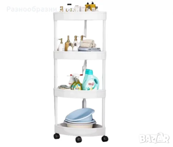 Ъглова въртяща се поставка Corner Storage Rack – максимално използване на всеки сантиметър, снимка 4 - Органайзери - 55582285