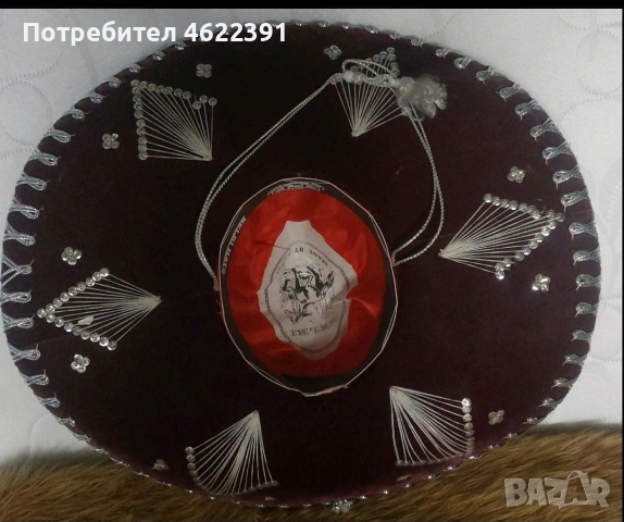 Оригинално Сомбреро -Мексиканско, снимка 4 - Други ценни предмети - 54421555