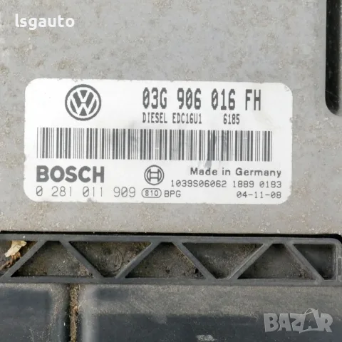 Компютър двигател Seat Toledo III 2004-2009 ID: 163255 ОЕМ: 03G906016FH, снимка 4 - Части - 55401905