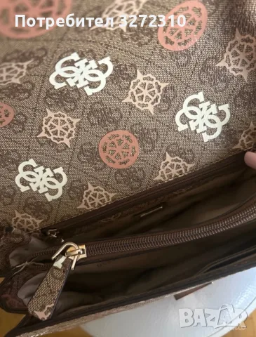 Дамска чанта Guess Eliette HWPS93 15210 бежова, снимка 13 - Чанти - 55381792