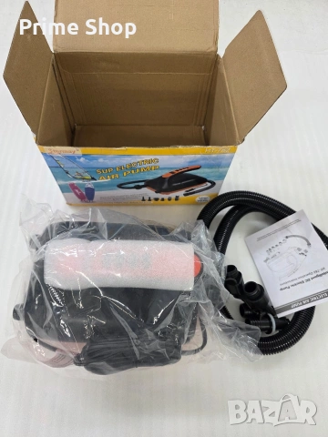 Електрическа SUP помпа Ruitx 20 PSI, 12V, двустепенна с LCD дисплей, снимка 9 - Надуваеми легла - 54316356