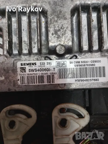 Компютър , ECU , 5WS40060I-T , SID 201 , Peugeot 607 2.7HDI, снимка 2 - Части - 55600751
