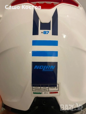 Каска Nolan n87 Pinlock, снимка 4 - Спортна екипировка - 54032554