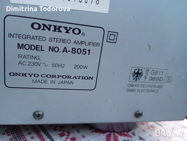 усилвател ONKYO , снимка 3 - Ресийвъри, усилватели, смесителни пултове - 54294249