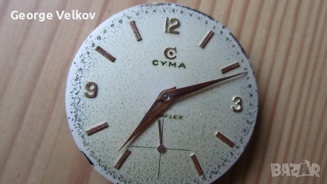 работещ механизъм Cyma 586K, с циферблат и стрелки (Omega, Longines) , снимка 4 - Други - 55105202