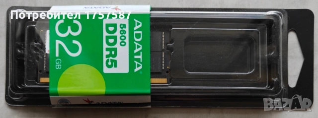Памет 32GB DDR5 5600MT/s, SO-DIMM, A-Data AD5S560032G-S, 1.1V, снимка 3 - RAM памет - 54493966