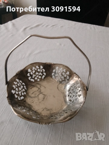 Винтидж арт деко 1930 кошничка за ядки , снимка 8 - Други ценни предмети - 41709750