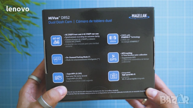 Magellan MiVue DR52 Dual - като нова, 4K преден и заден модул, снимка 2 - Аксесоари и консумативи - 54986530