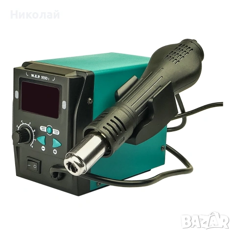 Станция за запояване WEP 959D-I горещ въздух, дигитален дисплей, 700W, 100°C – 500°C, снимка 2 - Поялници и запояване - 55216595