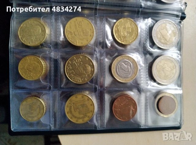 евро монети класьор, снимка 7 - Нумизматика и бонистика - 54629963