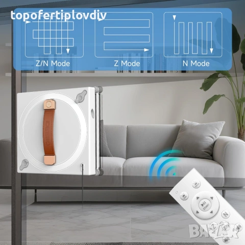 Робот за почистване на прозорци iDEEBO G500,5000 Pa,Гаранция, снимка 6 - Прахосмукачки - 54155223