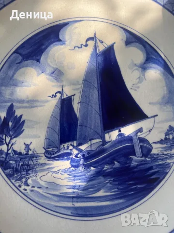 Чудесно допълнение към вашата морска къща💙 Декоративна чиния за стена с  морски пейзаж , снимка 5 - Винтидж декорации за дома - 55677017