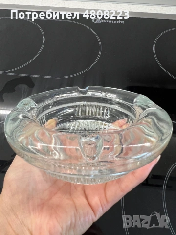 Стъклен пепелник, снимка 4 - Декорация за дома - 54317252