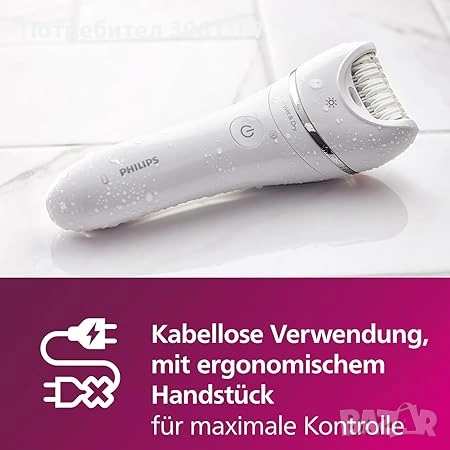 Епилатор Philips BRE715/00 Satinelle Advanced, 32 пинсети, 40 мин. работа, снимка 3 - Други - 54520133