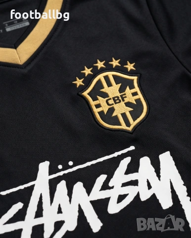 Бразилия 🖤⚽️ мъжка футболна тениска и детско юношески футболни екипи 
