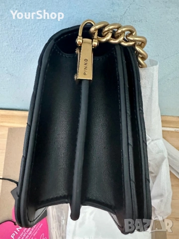 Чисто нови чанта и колан Pinko в черен цвят, снимка 4 - Чанти - 54049140