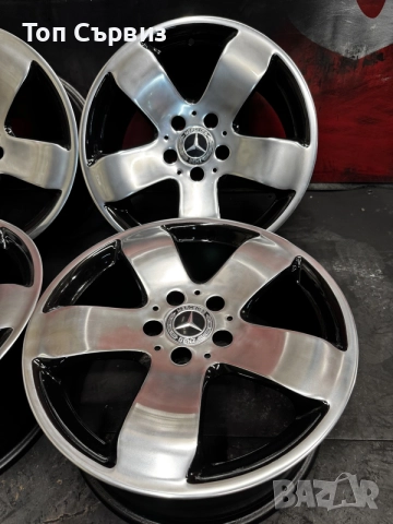 Оригинални алуминиеви джанти за Мерцедес (Mercedes), 17 цола, 5x112, снимка 5 - Гуми и джанти - 55330678