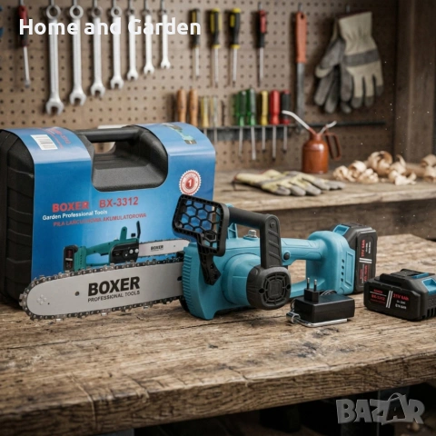 Акумулаторен верижен трион 12" (30 см) 36V – 2 батерии 6Ah за мощно и удобно рязане, снимка 6 - Моторни триони/резачки - 54026571