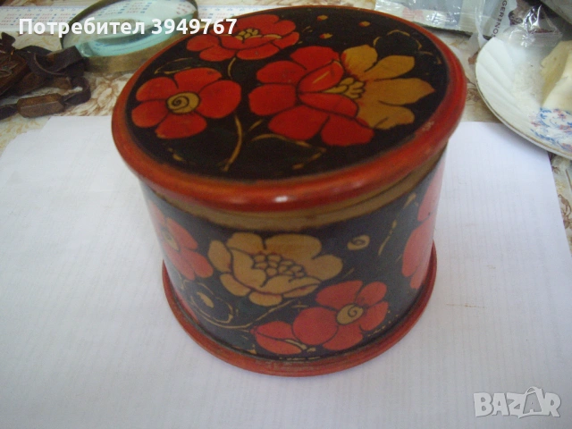 Стара дървена руска кутия., снимка 2 - Антикварни и старинни предмети - 54769237