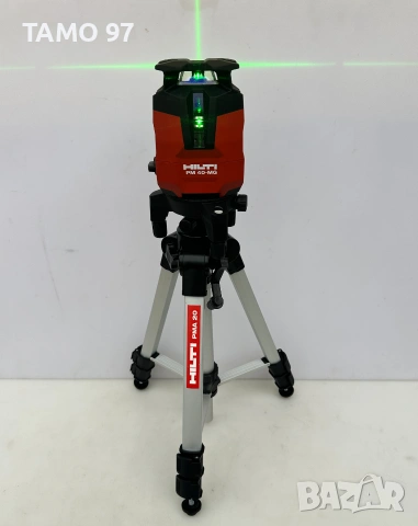 Hilti PM 40-MG - Мултилинеен лазер със зелен лъч като нов!, снимка 3 - Измервателни инструменти - 55144572